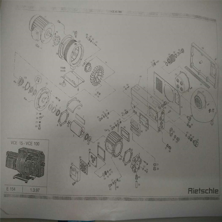 供應(yīng)德國(guó) 里其樂(lè)Rietschle真空泵干式旋片泵VTN26